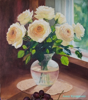 Рисунки учеников с курса Розы маслом